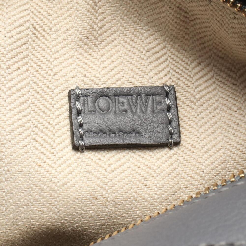 Loewe Puzzle Leather Beige Handbag Gray Bag Green - Picture 3 of 4